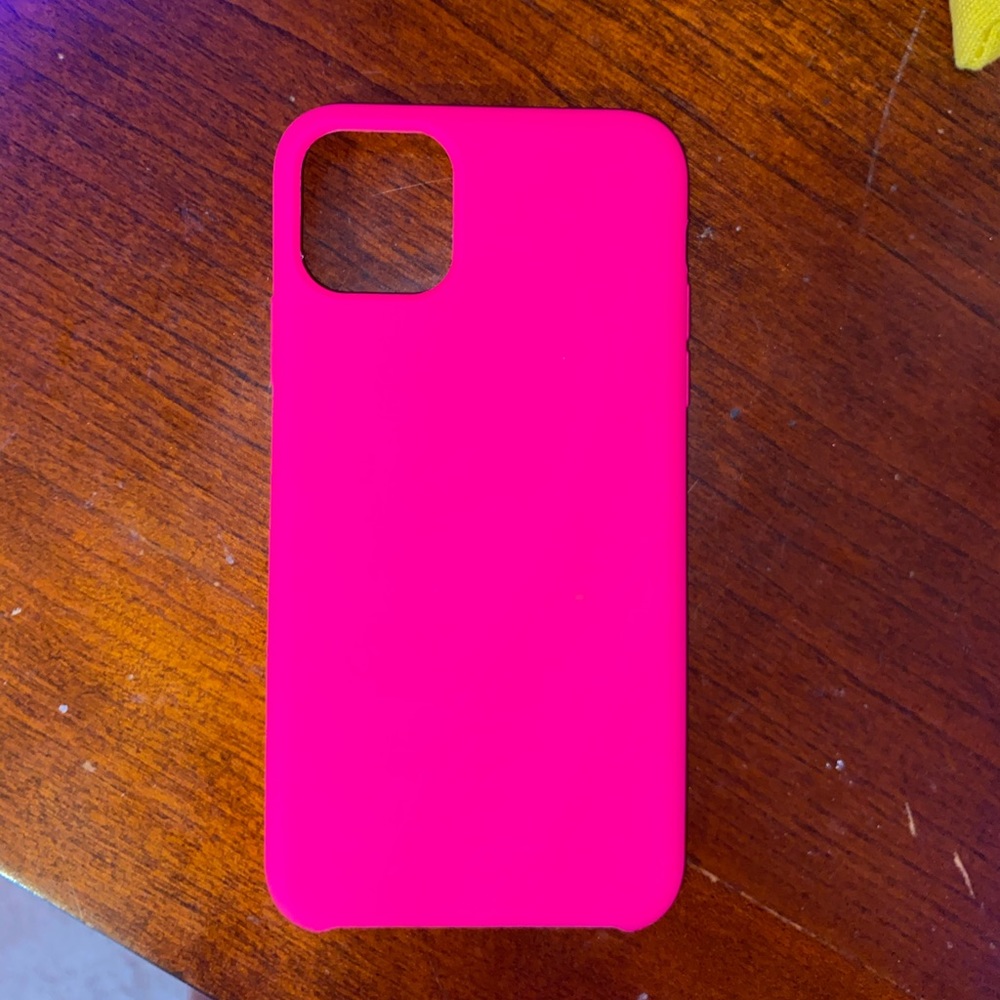 hot pink iPhone 11 pro phone case